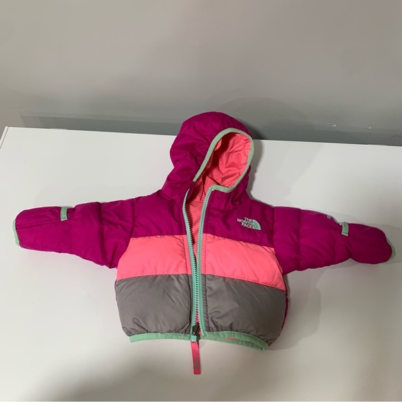 The North Face Moondoggy Reversible Down Jacket - 0-3 Months - Picture 1 of 8